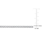 3 CT TW Lab Grown Diamond Tennis Bracelet in 14k White Gold