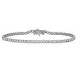 3 CT TW Lab Grown Diamond Tennis Bracelet in 14k White Gold