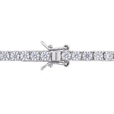 5 1/10 CT DEW Created Moissanite Tennis Bracelet in Sterling Silver