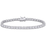 9 1/2 CT DEW Created Moissanite Tennis Bracelet in Sterling Silver