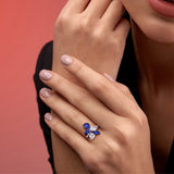 Cluster Ring (3 1/4 CT. TGW. & 1 1/2 CT. TW.)