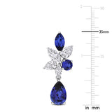Cluster Drop Earrings (3 3/4 CT. TGW. & 1 CT. TW.)