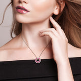 Open Circle Pendant (1 3/4 CT. TGW. & 1/3 CT. TW.)