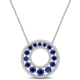Open Circle Pendant (1 4/5 CT. TGW. & 1/3 CT. TW.)