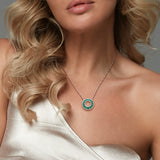 Open Circle Pendant (1 1/4 CT. TGW. & 1/3 CT. TW.)