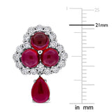 Drop Earrings (4 4/5 CT. TGW. & 1 1/10 CT. TW.)