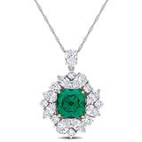 Halo Pendant (2 1/4 CT. TGW. & 3 CT. TW.)