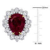 Halo Cocktail Ring (11 CT. TGW. & 3 4/5 CT. TW.)