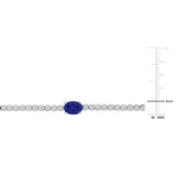Tennis Station Bracelet (4 3/4 CT. TGW. & 1 3/8 CT. TW.)