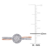Halo Crossover Engagement Ring (1/6 CT. TW.)