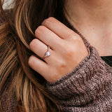 Halo Crossover Engagement Ring (1/6 CT. TW.)