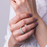 Triple Row Band (1 3/4 CT. TW.)