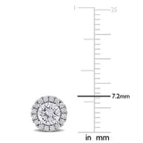 Halo Stud Earrings (2 CT. TW.)