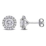 Halo Stud Earrings (2 CT. TW.)