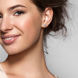 Halo Stud Earrings (2 CT. TW.)