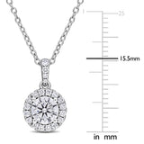 Halo Pendant (7/8 CT. TW.)