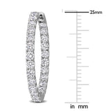 Inside Outside Hoop Earrings (2 CT. TW.)