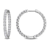 Inside Outside Hoop Earrings (2 CT. TW.)