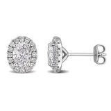 Halo Stud Earrings (1 7/8 CT. TW.)
