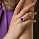 Halo Cocktail Ring (4 3/4 CT. TGW. & 2 CT. TW.)