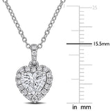 Heart Halo Pendant (1 1/8 CT. TW.)