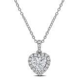 Heart Halo Pendant (1 1/8 CT. TW.)