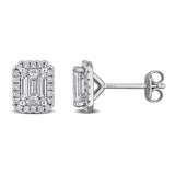 Halo Stud Earrings (2 CT. TW.)