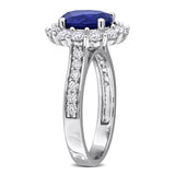 Halo Cocktail Ring (2 1/5 CT. TGW. & 1 1/4 CT. TW.)