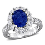 Halo Cocktail Ring (2 1/5 CT. TGW. & 1 1/4 CT. TW.)
