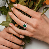 Halo Cocktail Ring (2 1/3 CT. TGW. & 1 1/6 CT. TW.)