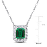 Halo Necklace (3 1/4 CT. TGW. & 1 7/8 CT. TW.)