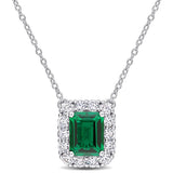 Halo Necklace (3 1/4 CT. TGW. & 1 7/8 CT. TW.)