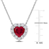 Halo Necklace (3 CT. TGW. & 1 1/3 CT. TW.)