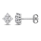 Cluster Stud Earrings (1/2 CT. TW.)