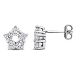 Open Star Stud Earrings (1 1/10 CT. TW.)