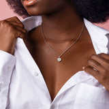 Inverted Triangle Cluster Pendant (1/2 CT. TW.)