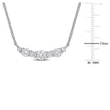 Curved Bar Necklace (1 CT. TW.)