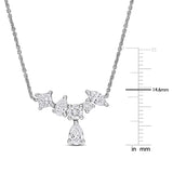 Multi-Shaped Drop Necklace (1 1/3 CT. TW.)