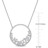 Open Circle Cluster Necklace (1 4/5 CT. TW.)