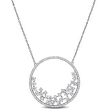 Open Circle Cluster Necklace (1 4/5 CT. TW.)
