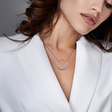 Open Circle Cluster Necklace (1 4/5 CT. TW.)