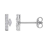 Modern Bar Stud Earrings (1/5 CT. TW.)