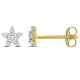 Star Stud Earrings (1/4 CT. TW.)