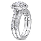 Double Halo Bridal Set in White Gold (1.75 CT. TW.)