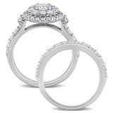 Double Halo Bridal Set in White Gold (1.75 CT. TW.)