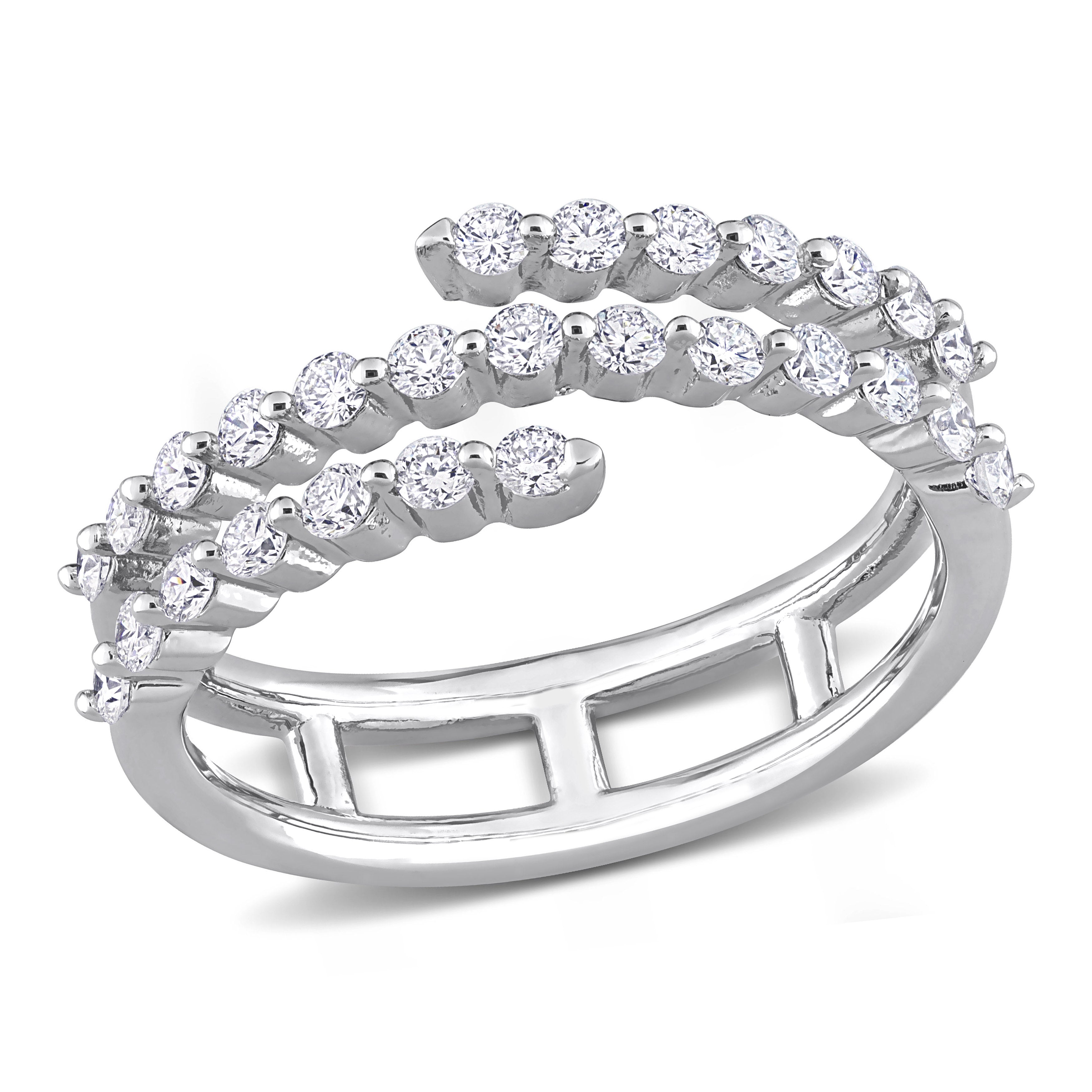 Silver Coiled Rings Coil Ring (5/8 CT. TW.) – Created Forever