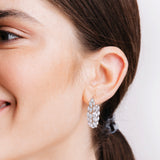 3-Row Hoop Earrings in White Gold (11 CT. TW.)