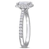 Halo Engagement Ring in White Gold (1.5 CT. TW.)