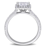 Halo Engagement Ring in White Gold (1.5 CT. TW.)