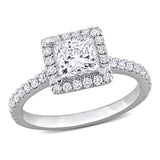 Halo Engagement Ring in White Gold (1.5 CT. TW.)